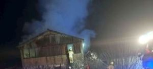 Pożar kurników w Królowej Woli