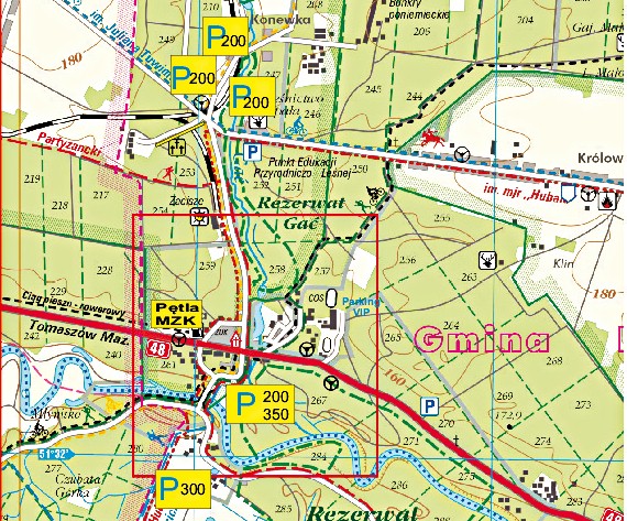 W Spale i Konewce zostanie przygotowanychprawie 1,5 tysiąca miejsc parkingowych