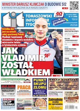 TIT - Tomaszowski Informator Tygodniowy nr 11 (1806) z 21 marca 2025 roku