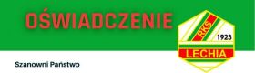 oświadczenie klubu Lechia 