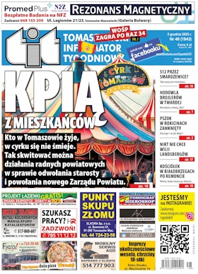 TIT - Tomaszowski Informator Tygodniowy nr 48 (1843) z 5 grudnia 2025 roku