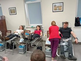 57 osób oddało krew dla Basi podczas akcji w&nbsp;Ujeździe (fot. OSP w&nbsp;Przesiadłowie)