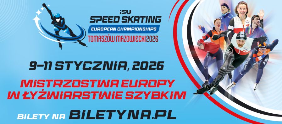 Plakat mistrzostw Europy w łyżwiarstwie