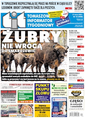TIT - Tomaszowski Informator Tygodniowy nr 12 (1858) z 27 marca 2026 roku TIT - Tomaszowski Informator Tygodniowy nr 12 (1858) z 27 marca 2026 roku