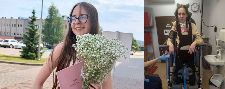 Jagoda Raczkowska potrzebuje kosztownej rehabilitacji, by wrócić do zdrowia (fot. FB Zbigniewa Skuzy)