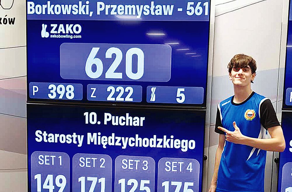 Przemek Borkowski ze swoim rekordowym wynikiem