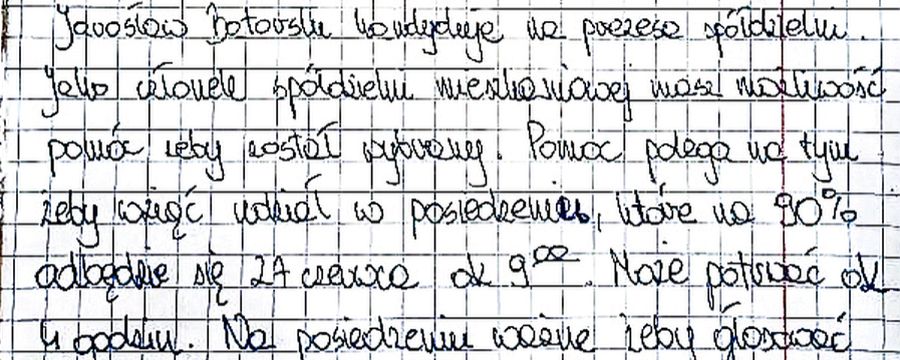 Przykładowa forma agitacji na rzecz jednego z kandydatów na prezesa zarządu