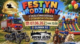 Festyn z&nbsp;okazji Dnia Dziecka i&nbsp;otwarcia stajni w&nbsp;Glinniku w&nbsp;gminie Lubochnia