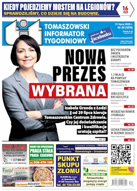 TIT - Tomaszowski Informator Tygodniowy nr 30 (1876) z 31 lipca 2026 roku TIT - Tomaszowski Informator Tygodniowy nr 30 (1876) z 31 lipca 2026 roku