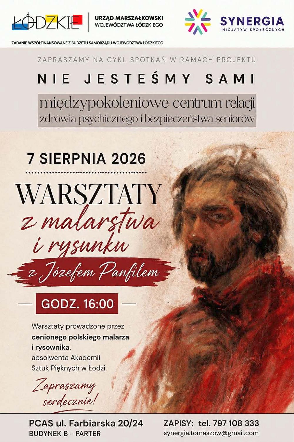 Kolejne spotkania dla Tomaszowian w ramach projektu "Nie jesteśmy sami", który realizuje stowarzyszenie Synergia Inicjatyw Społecznych
