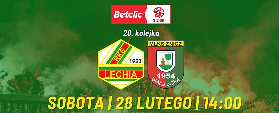 Lechia zacznie rundę w roli gospodarza. 28 lutego podejmie Znicz Biała Piska.