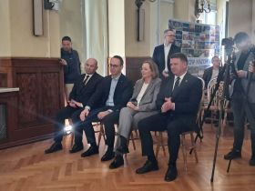 Marcin Witko, Dariusz Klimczak, Joanna Skrzydlewska i&nbsp;Artur Bagieński
