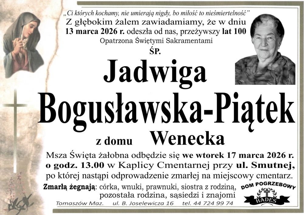Jadwiga Bogusławska Piątek