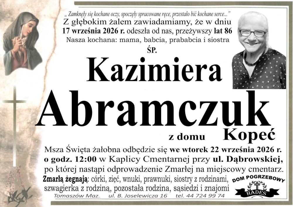 Kazimiera Abramczuk 1