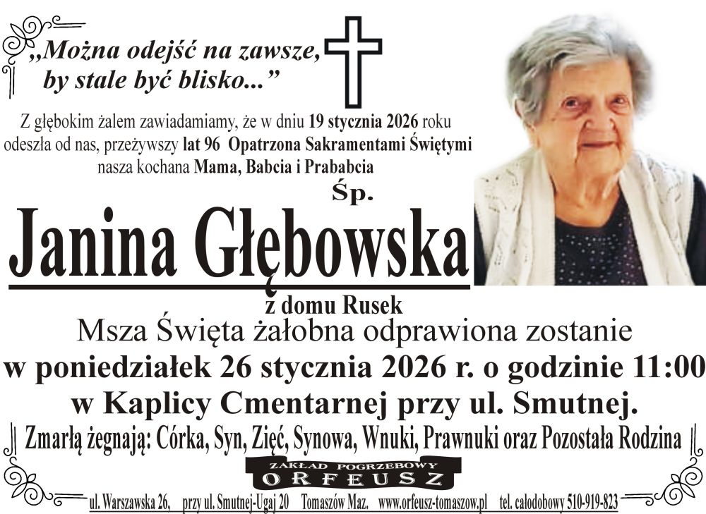 śp. Janina Głębowska