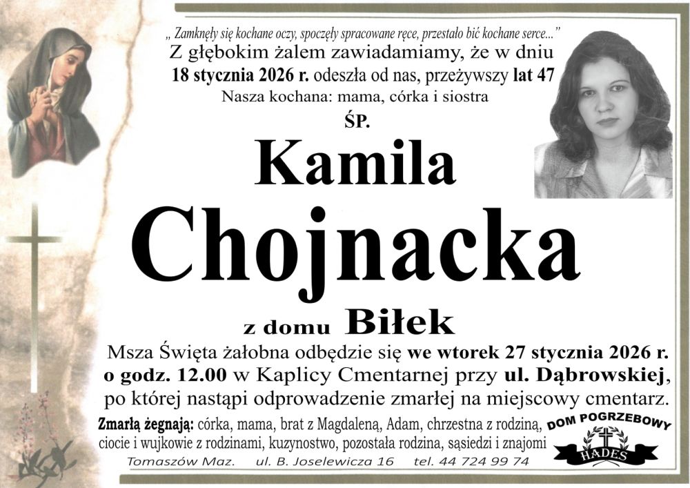 śp. Kamila Chojnacka