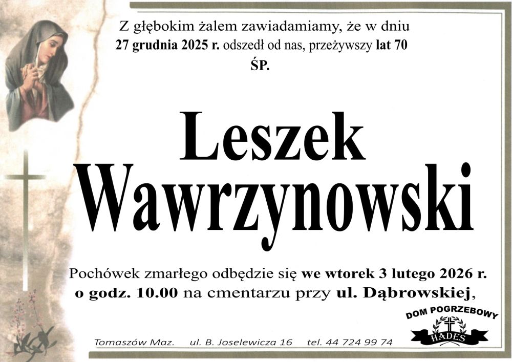 śp. Leszek Wawrzynowski