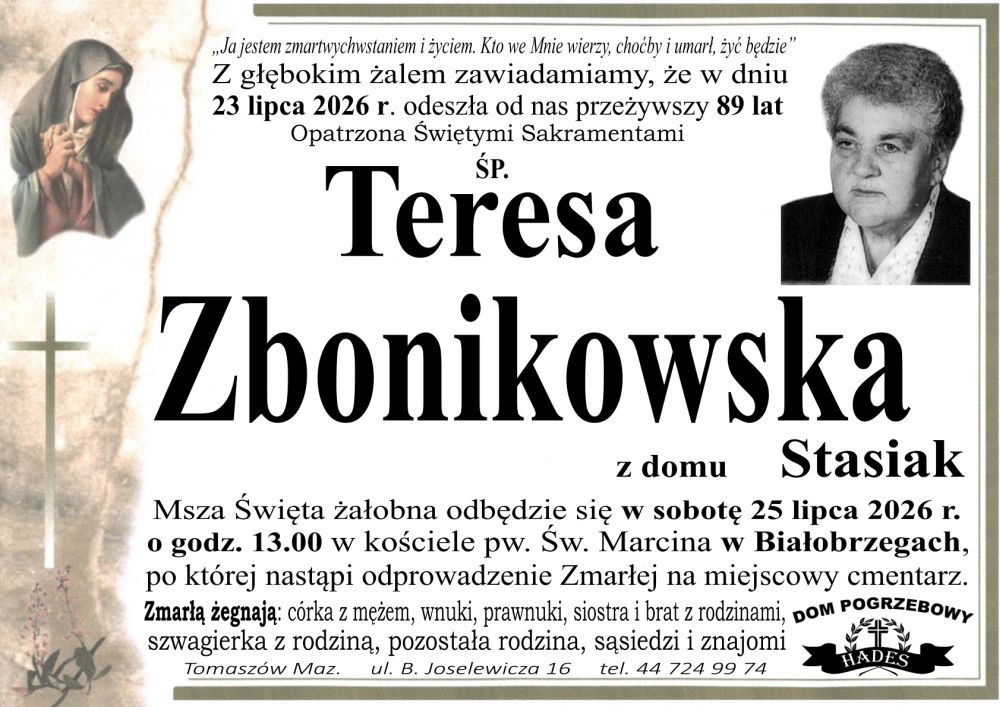 Teresa Zbonikowska
