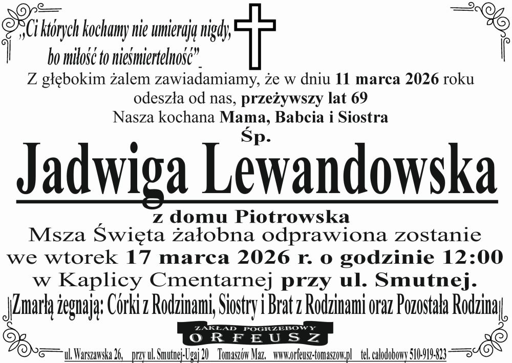 śp. Jadwiga Lewandowska