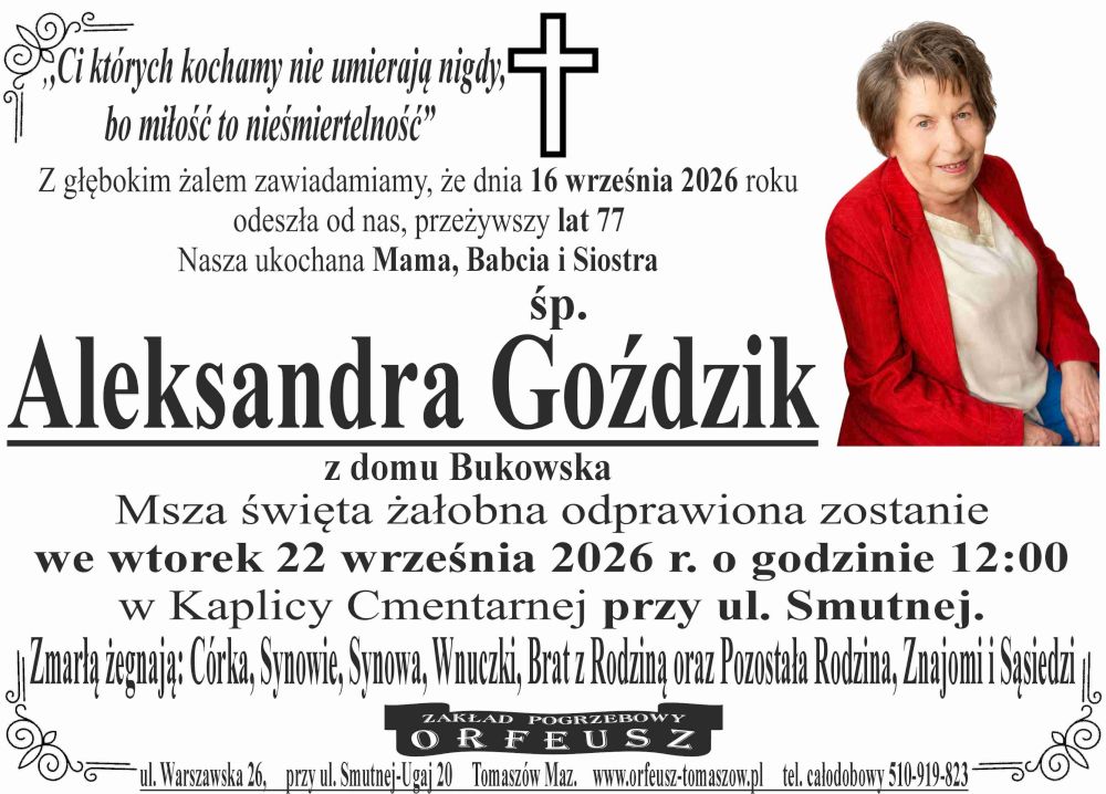śp. Aleksandra Goździk