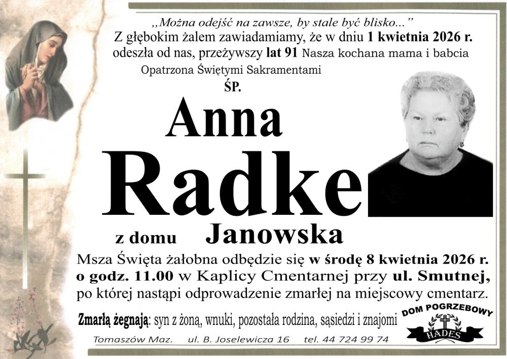 śp. Anna Radke
