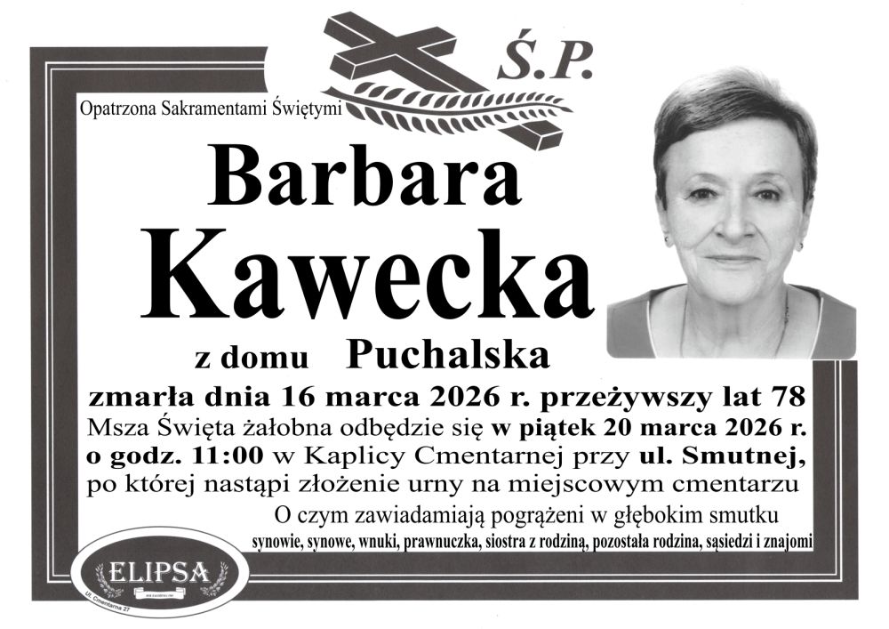 śp. Barbara Kawecka