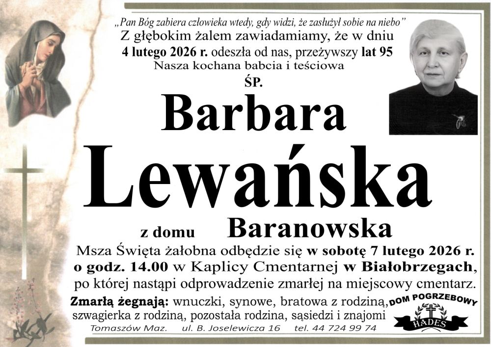 śp. Barbara Lewańska