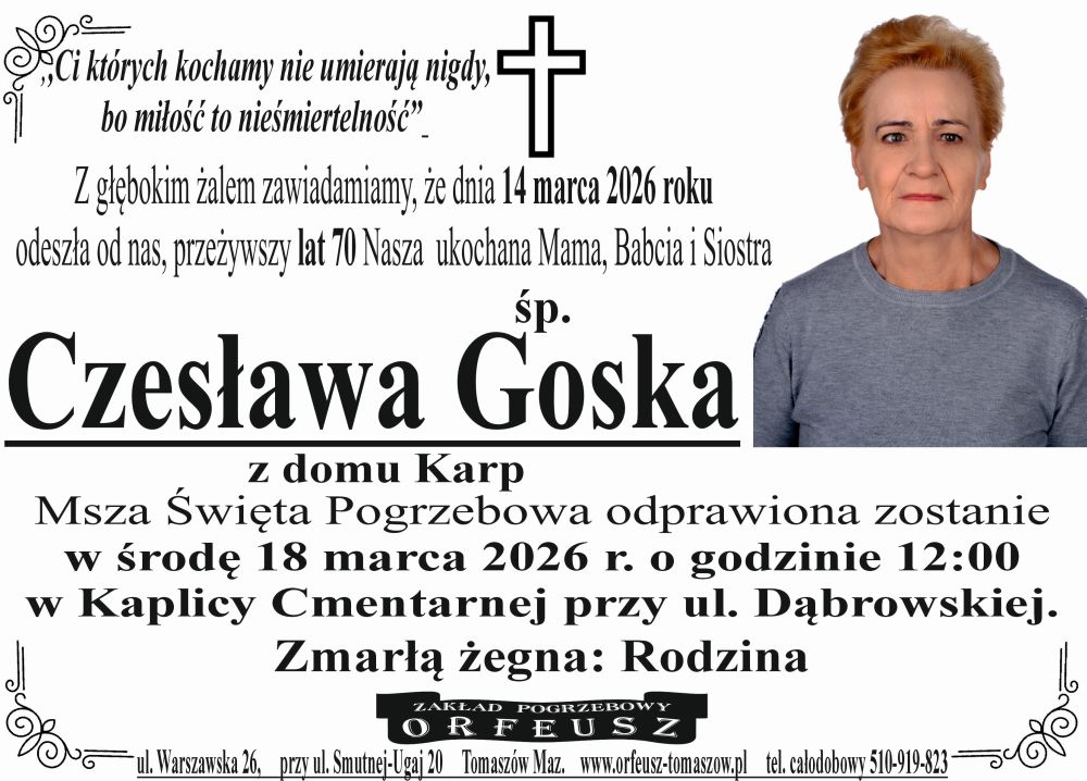 śp. Czesława Goska