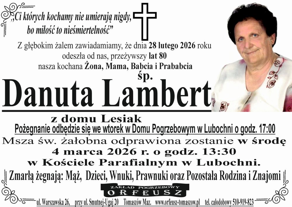 śp. Danuta Lambert