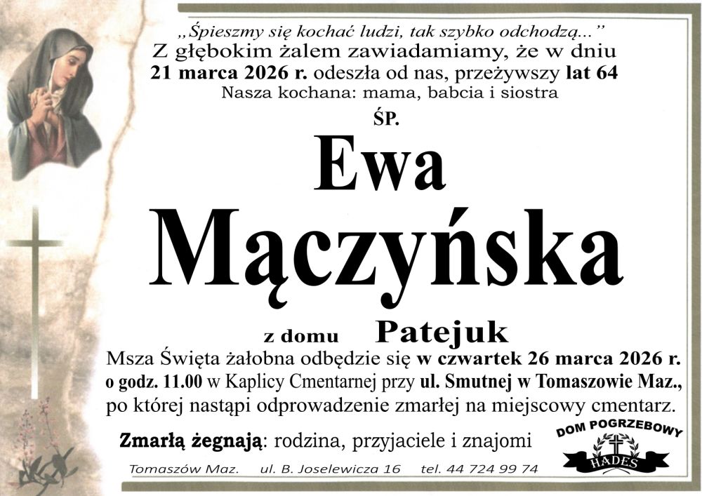 śp. Ewa Mączyńska