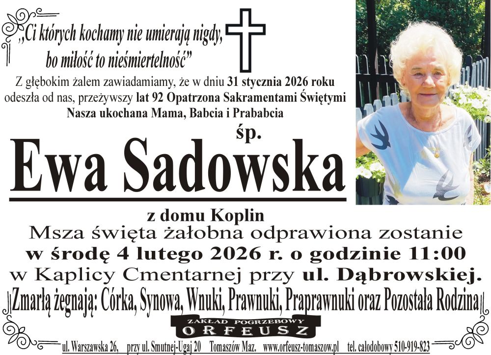 śp. Ewa Sadowska