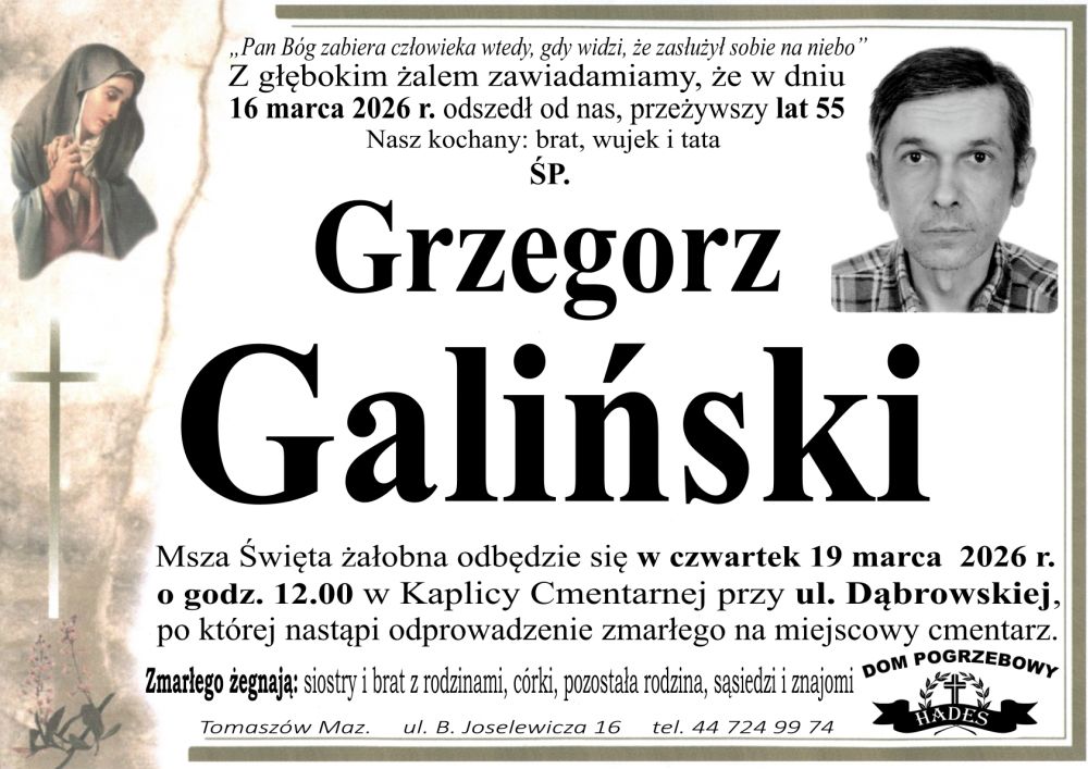 śp. Grzegorz Galiński