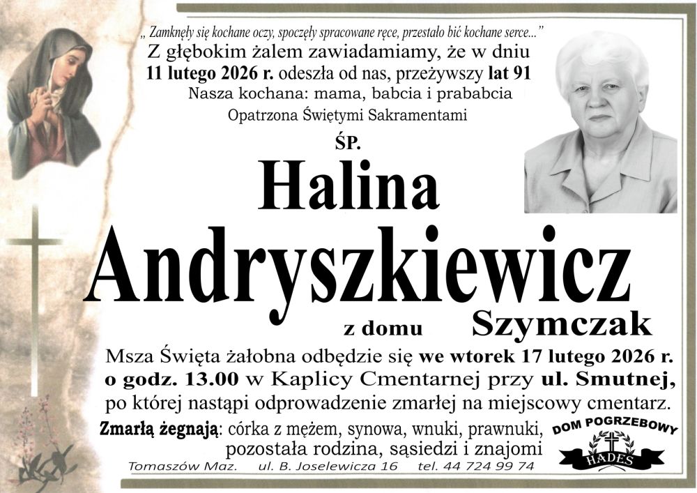 śp. Halina Andryszkiewicz