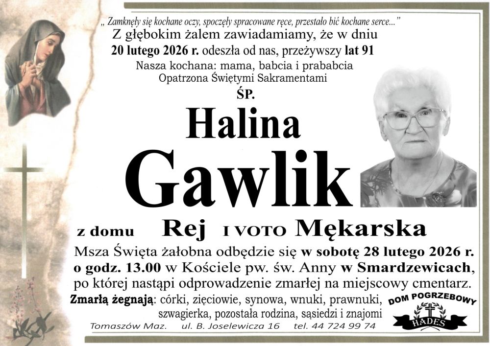 śp. Halina Gawlik