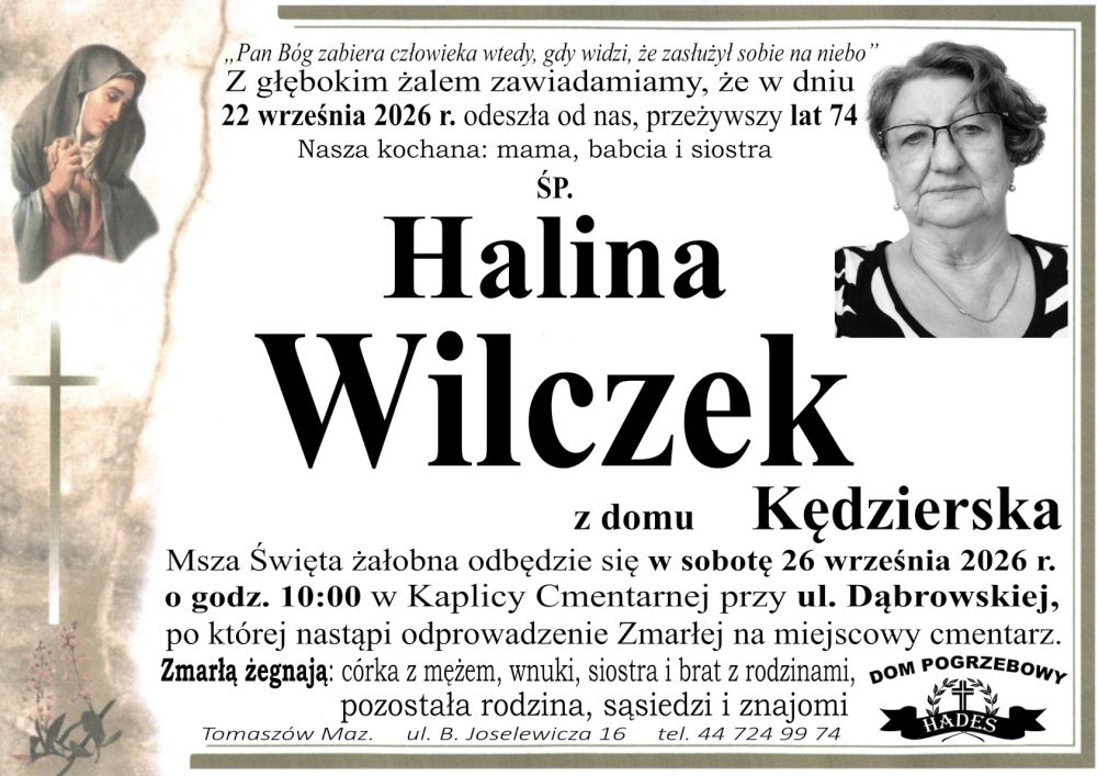 śp. Halina Wilczek