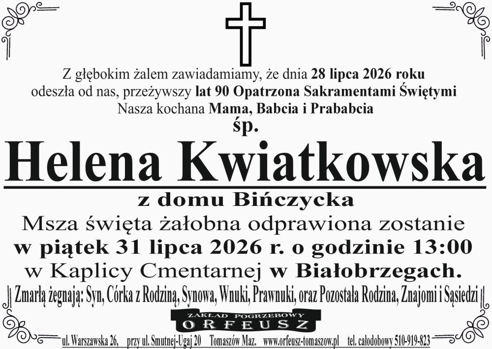 śp. Helena Kwiatkowska