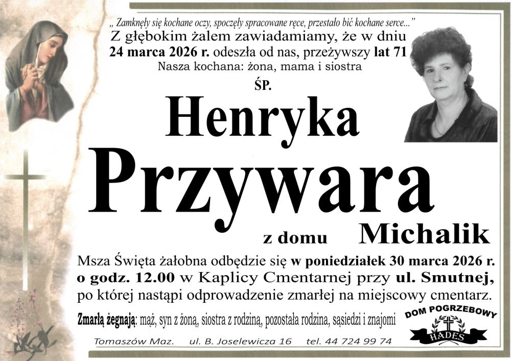 śp. Henryka Przywara