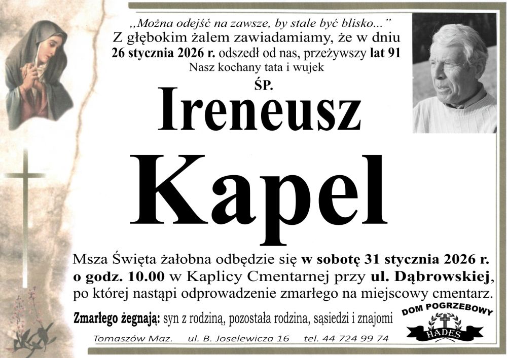 śp. Ireneusz Kapel