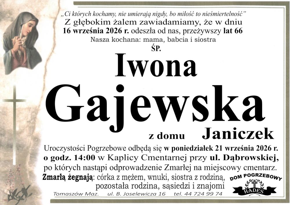 śp. Iwona Gajewska