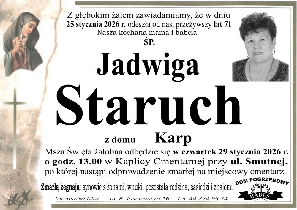 śp. Jadwiga Staruch