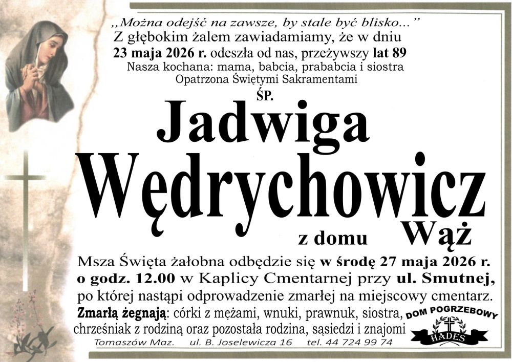 śp. Jadwiga Wędrychowicz