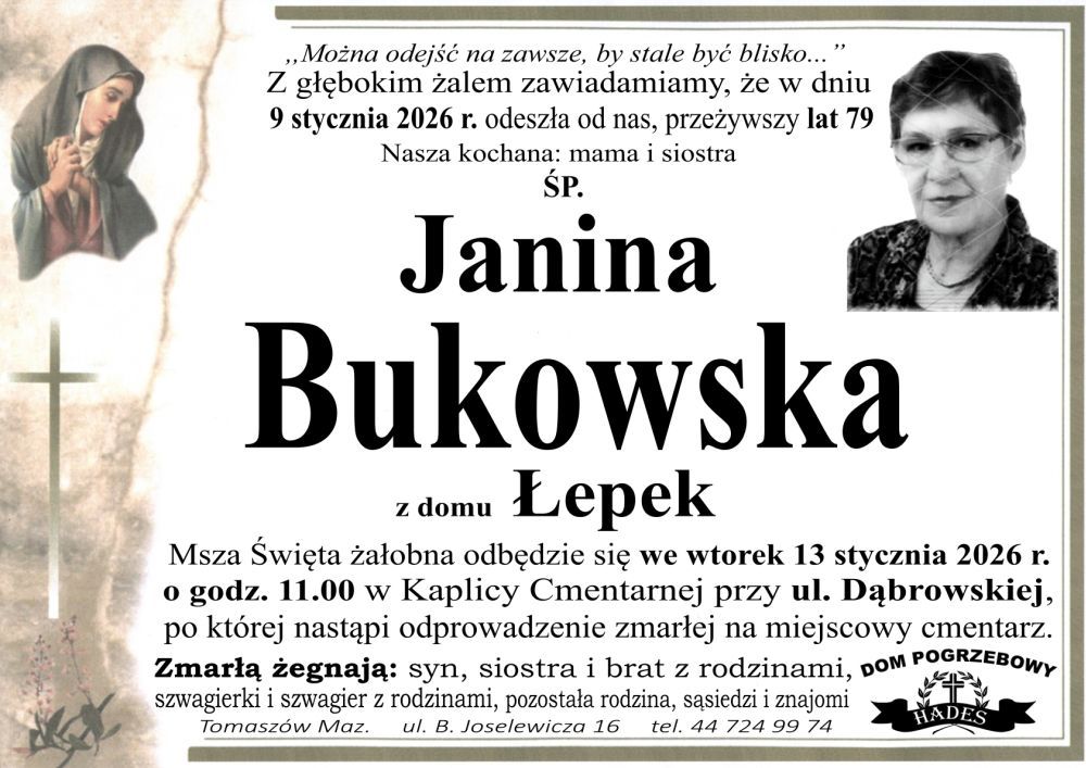 śp. Janina Bukowska