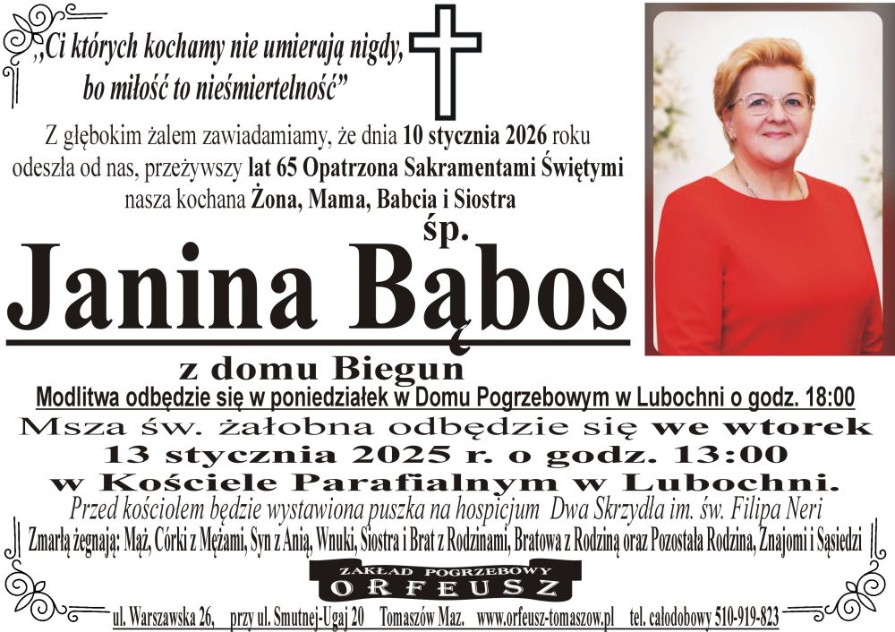 śp. Janina Bąbos