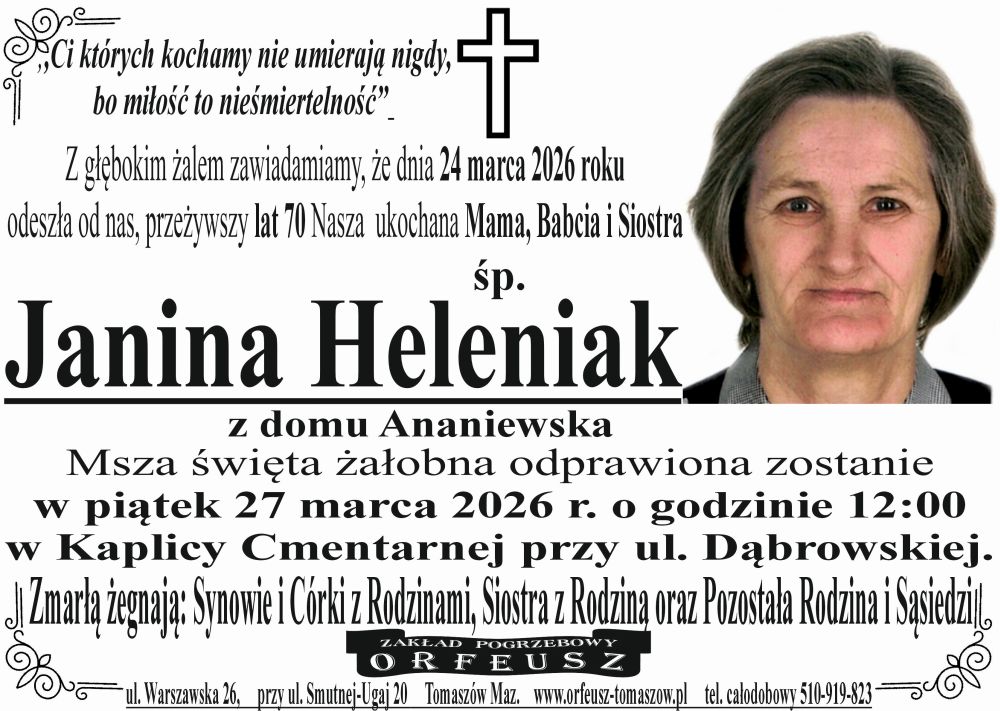 śp. Janina Heleniak