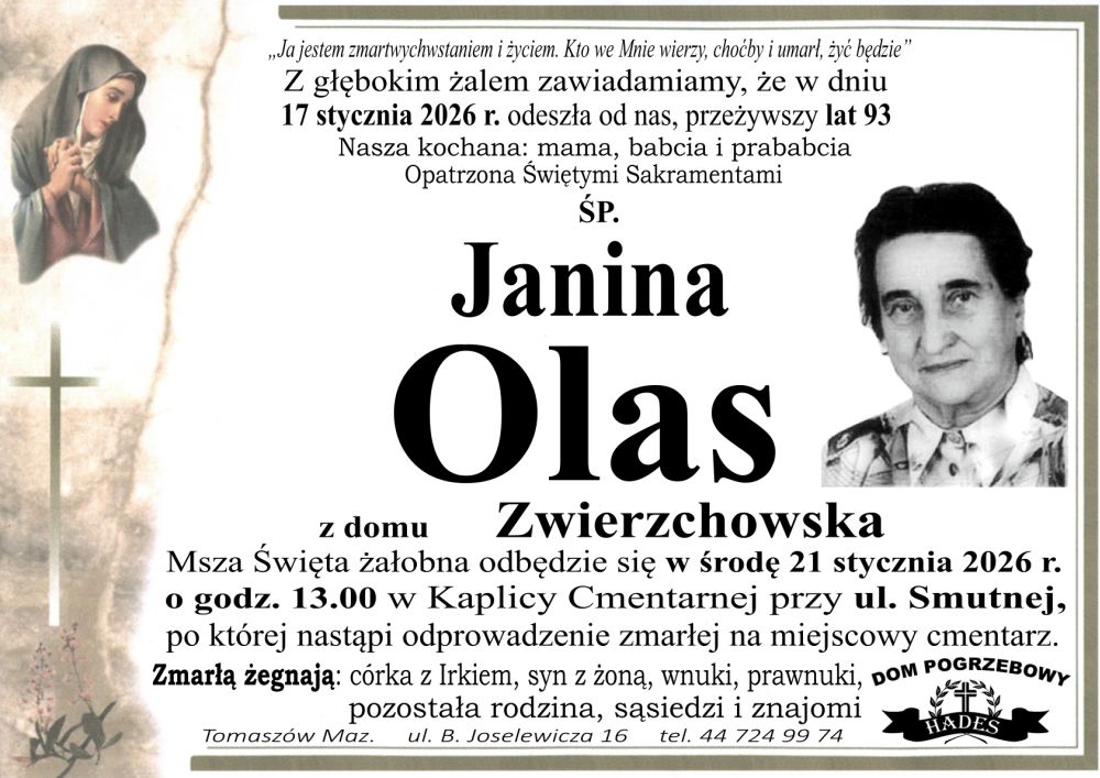 śp. Janina Olas