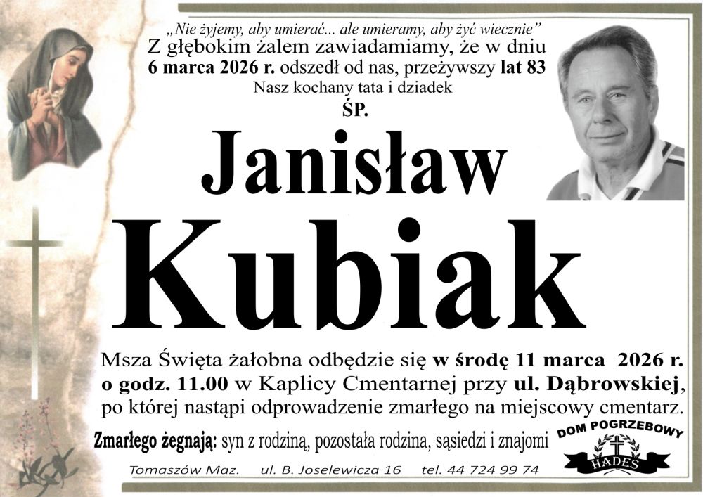 śp. Janisław Kubiak