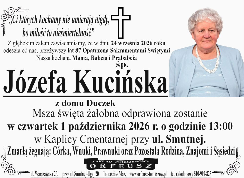 śp. Józefa Kucińska