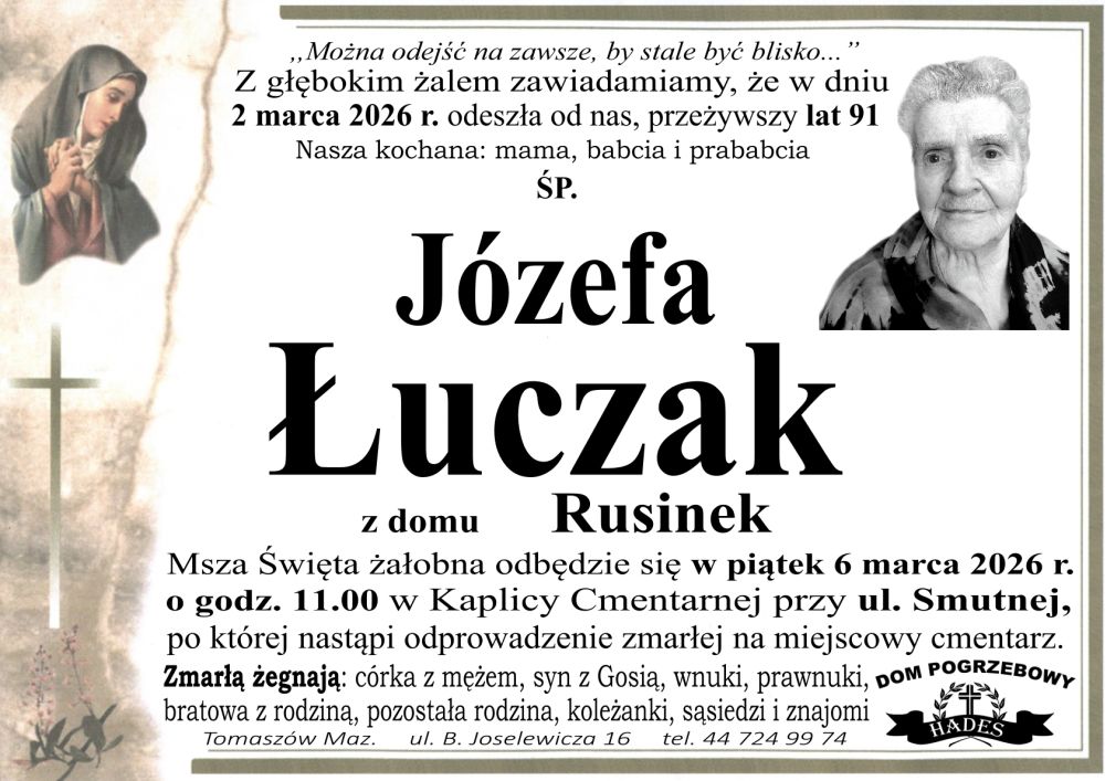 śp. Józefa Łuczak