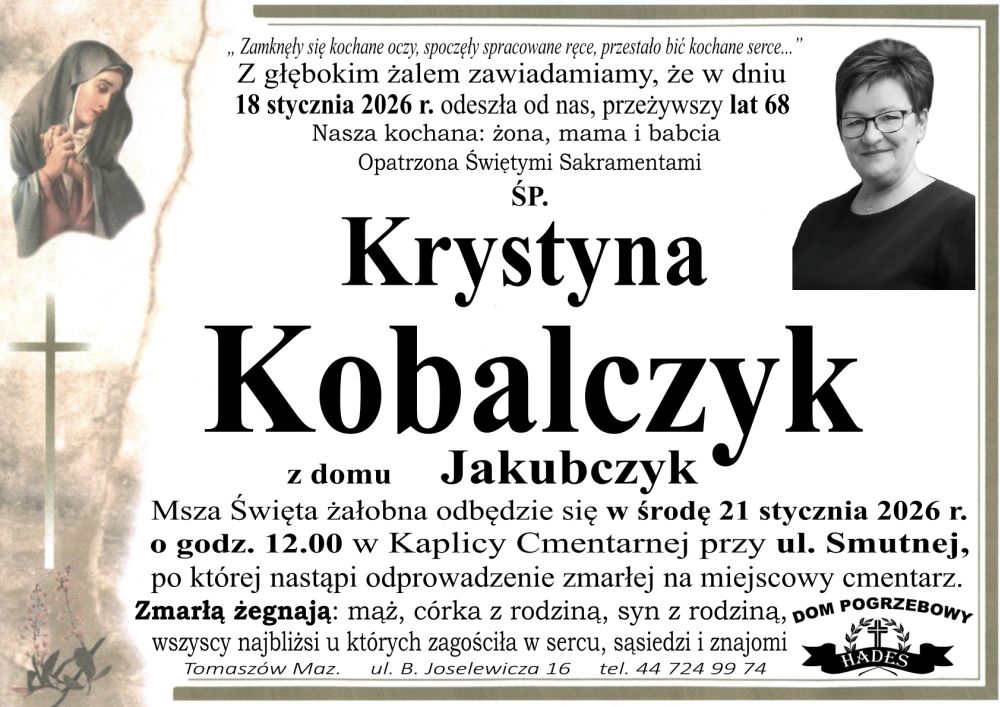 śp. Krystyna Kobalczyk