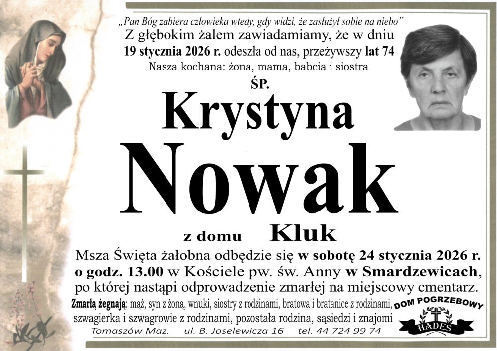 śp. Krystyna Nowak